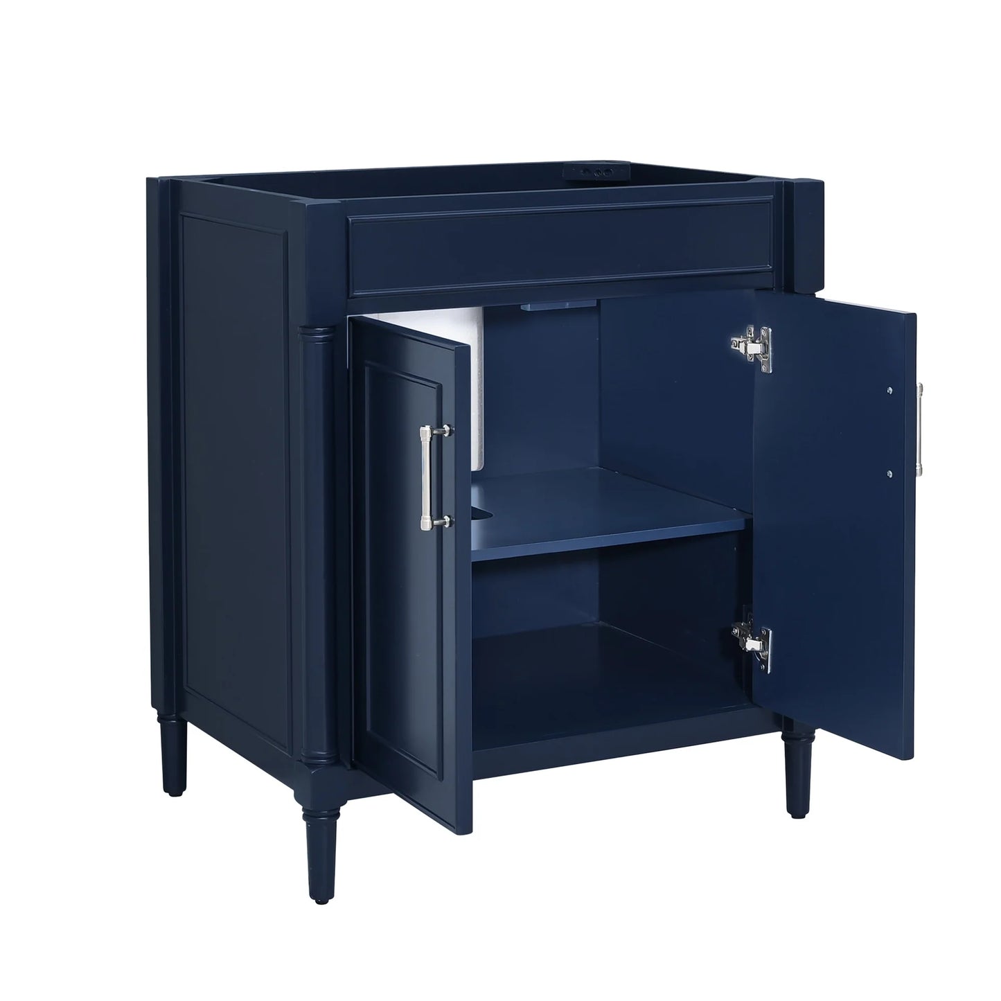 Bristol 30" Freestanding Bathroom Vanity with Stone Top and Vitreous China Undermount Sink