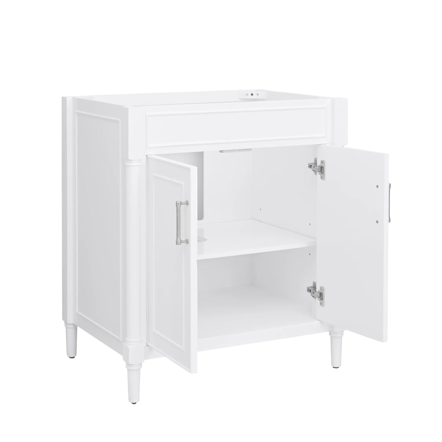 Bristol 30" Freestanding Bathroom Vanity with Stone Top and Vitreous China Undermount Sink