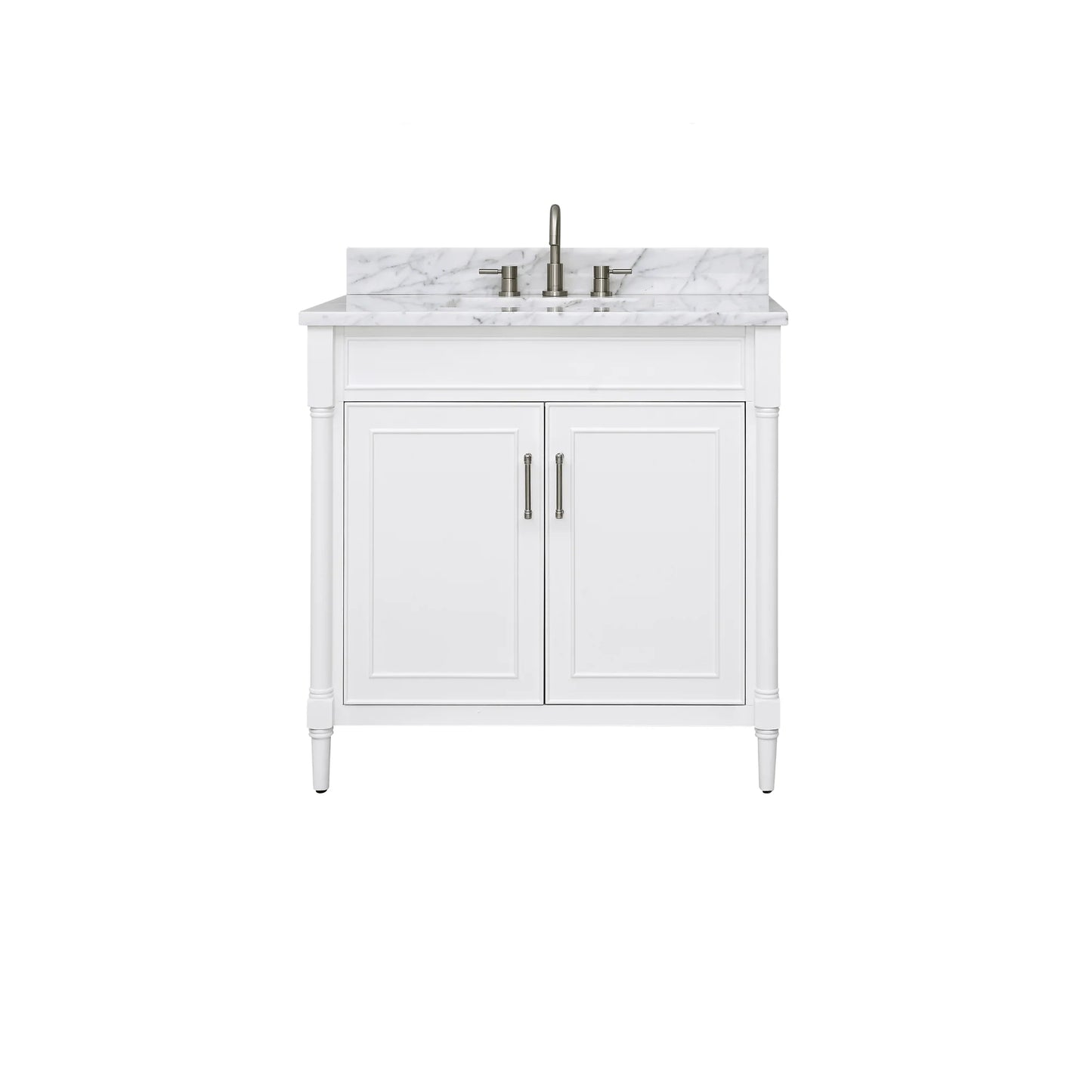 Bristol 36" Freestanding Bathroom Vanity with Stone Top and Vitreous China Undermount Sink