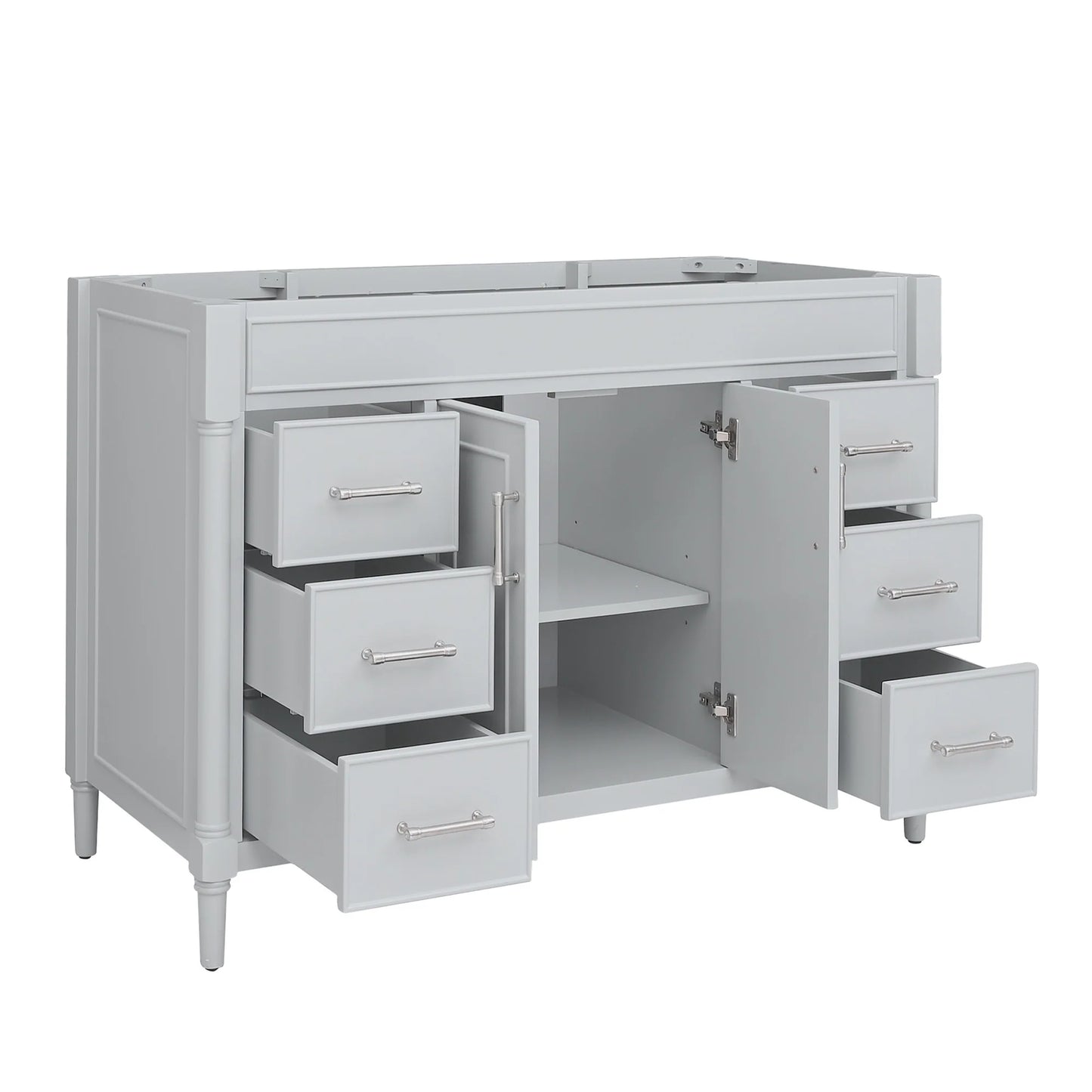 Bristol 48" Freestanding Bathroom Vanity with Stone Top and Vitreous China Undermount Sink