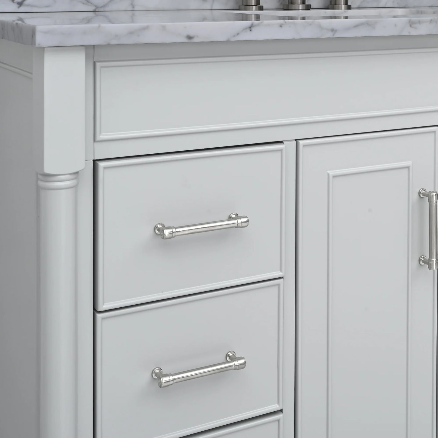 Bristol 48" Freestanding Bathroom Vanity with Stone Top and Vitreous China Undermount Sink