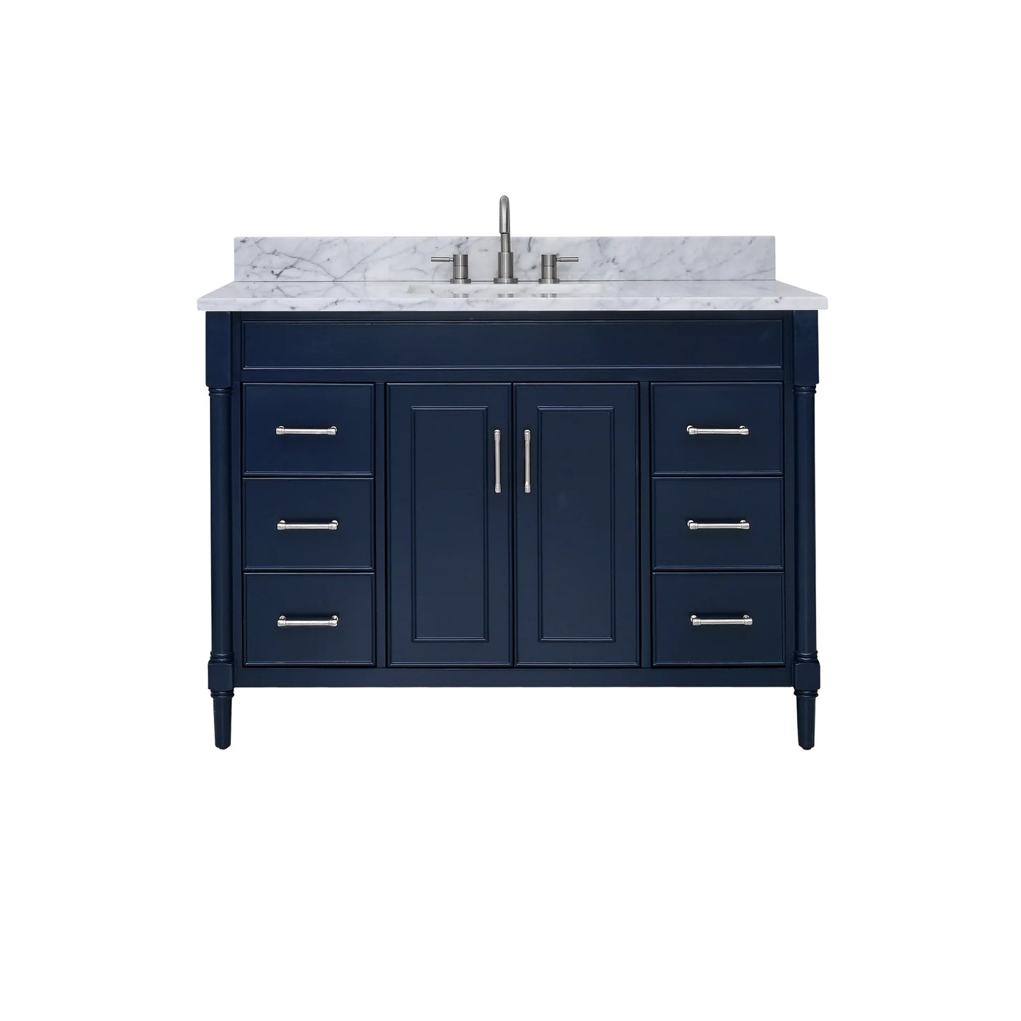 Bristol 48" Freestanding Bathroom Vanity with Stone Top and Vitreous China Undermount Sink