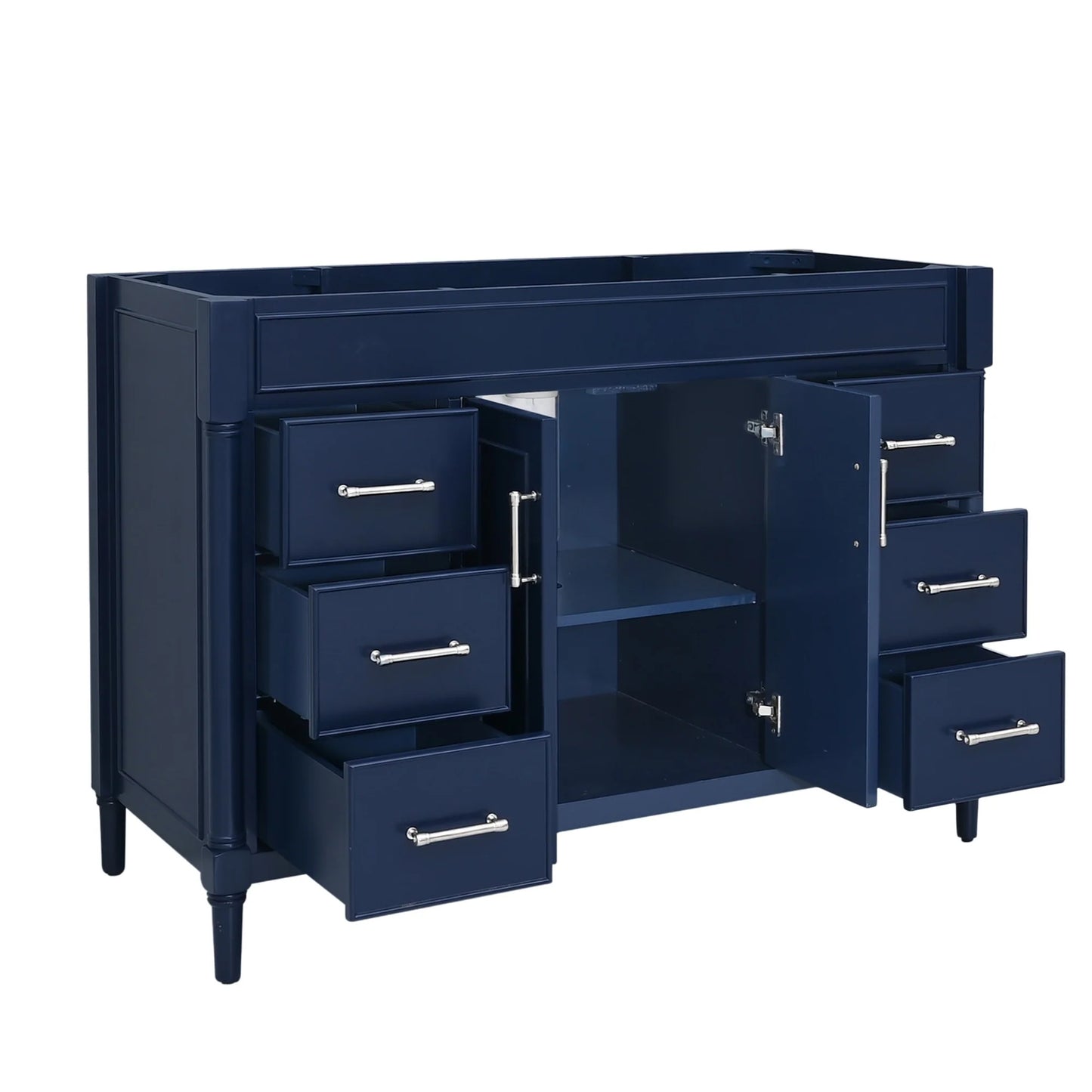 Bristol 48" Freestanding Bathroom Vanity with Stone Top and Vitreous China Undermount Sink