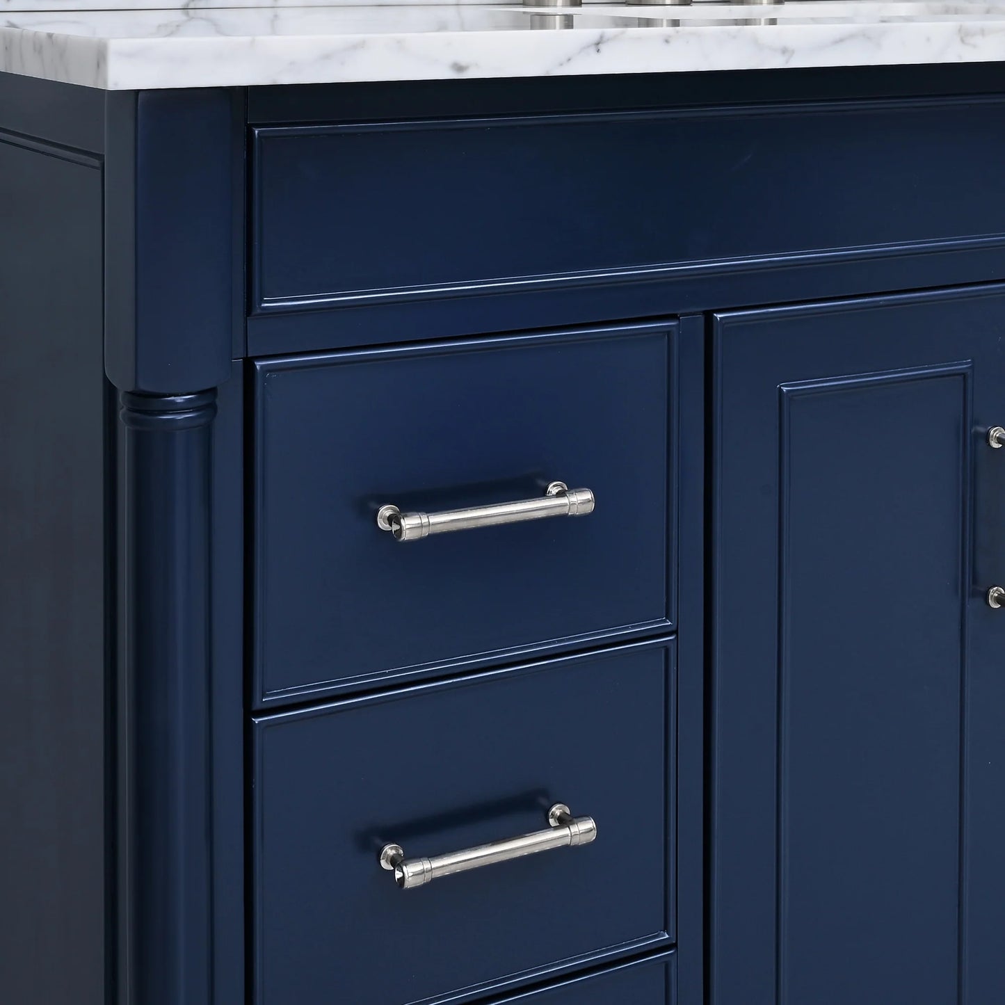 Bristol 48" Freestanding Bathroom Vanity with Stone Top and Vitreous China Undermount Sink