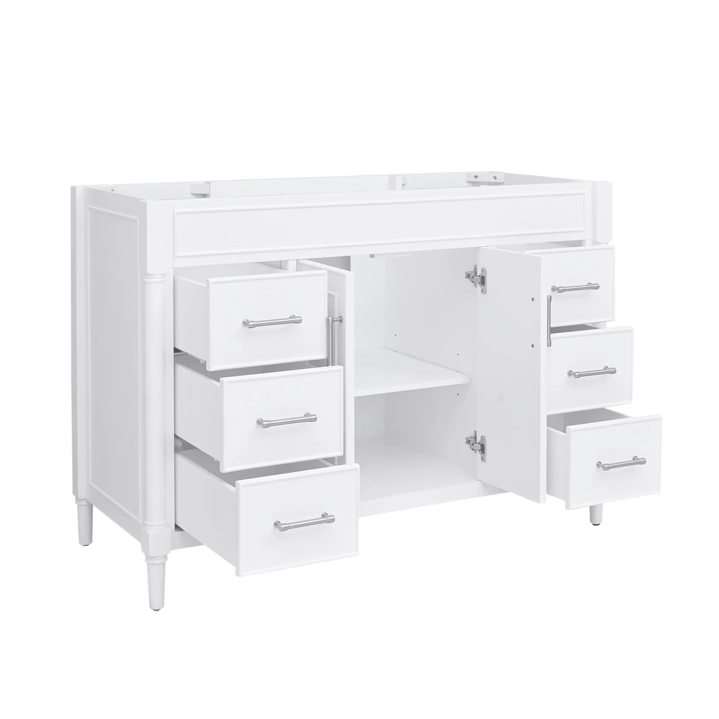 Bristol 48" Freestanding Bathroom Vanity with Stone Top and Vitreous China Undermount Sink