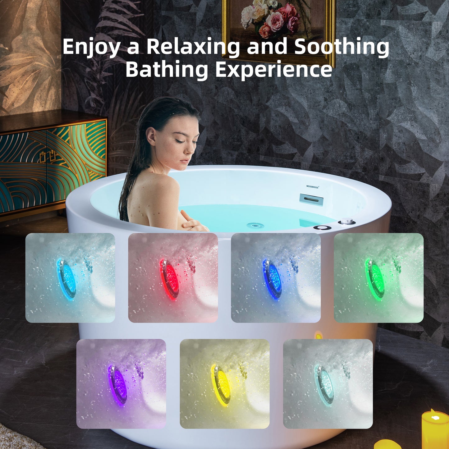 Blase 41" Freestanding Whirlpool Bathtub