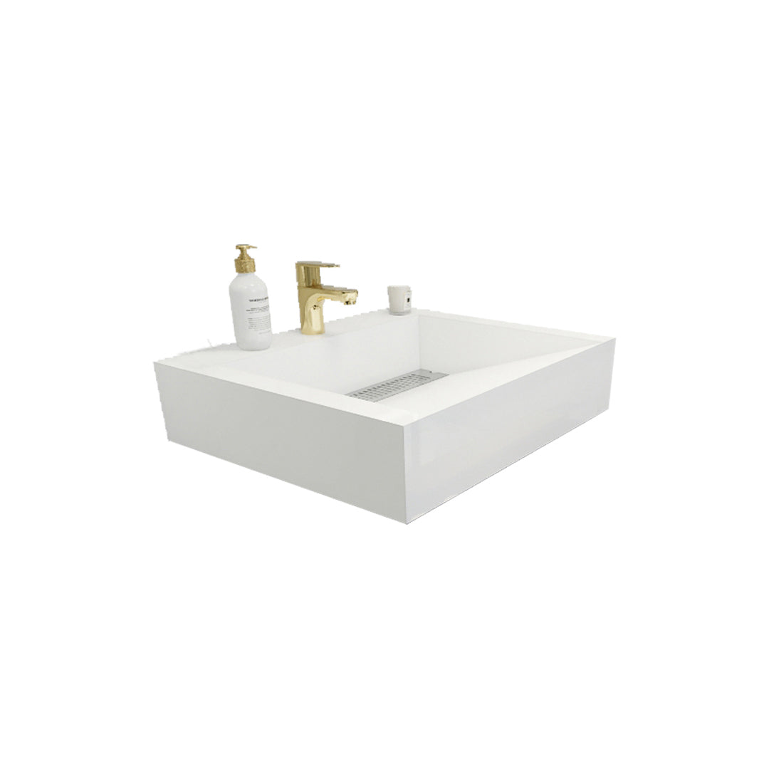 Felix Acrylic Integrated Ramp Sink Vanity Top