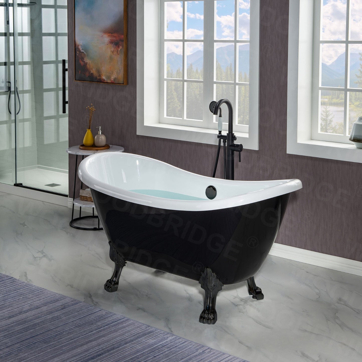 Navi 59" Freestanding Bathtub