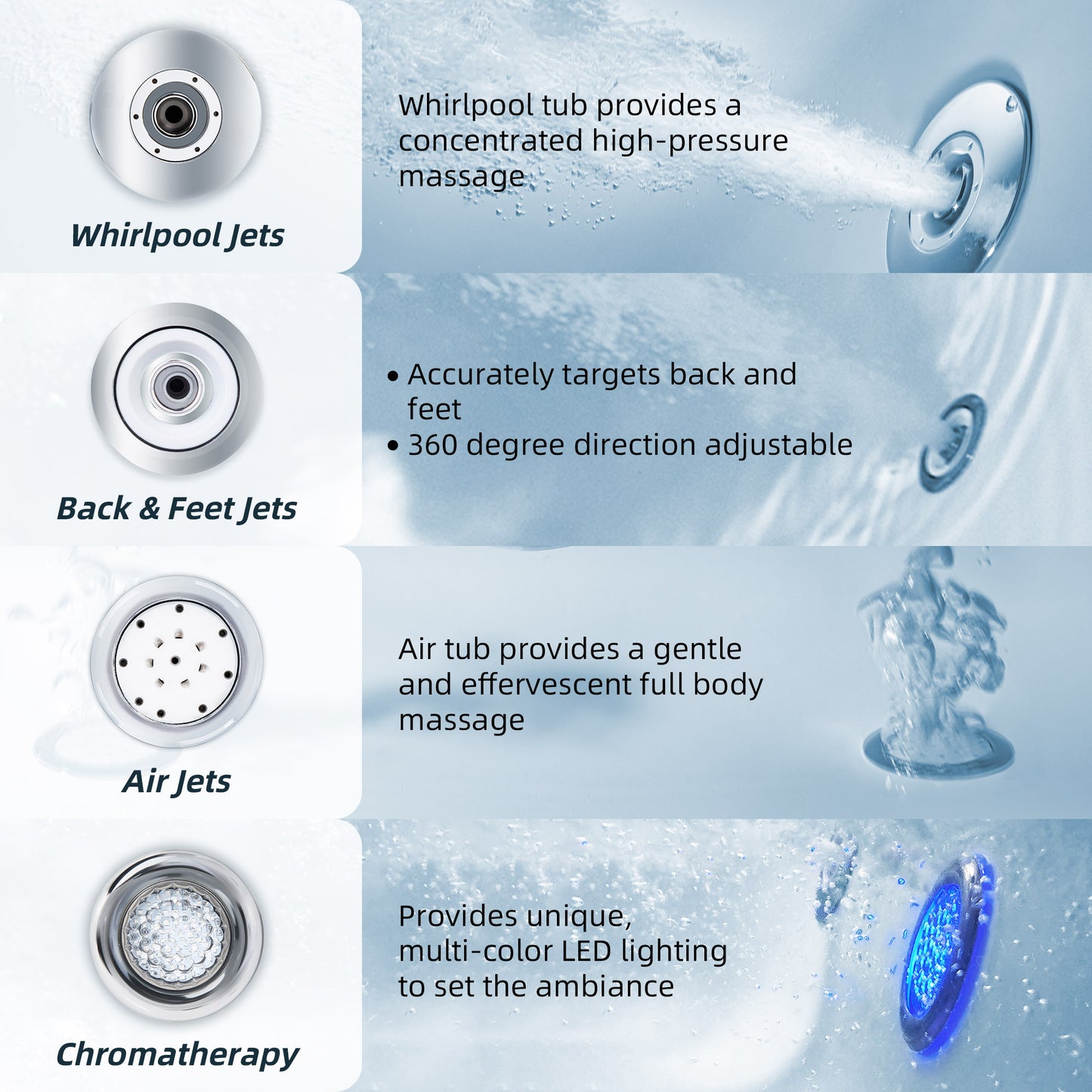Ghumta 71" Freestanding Whirlpool Bathtub