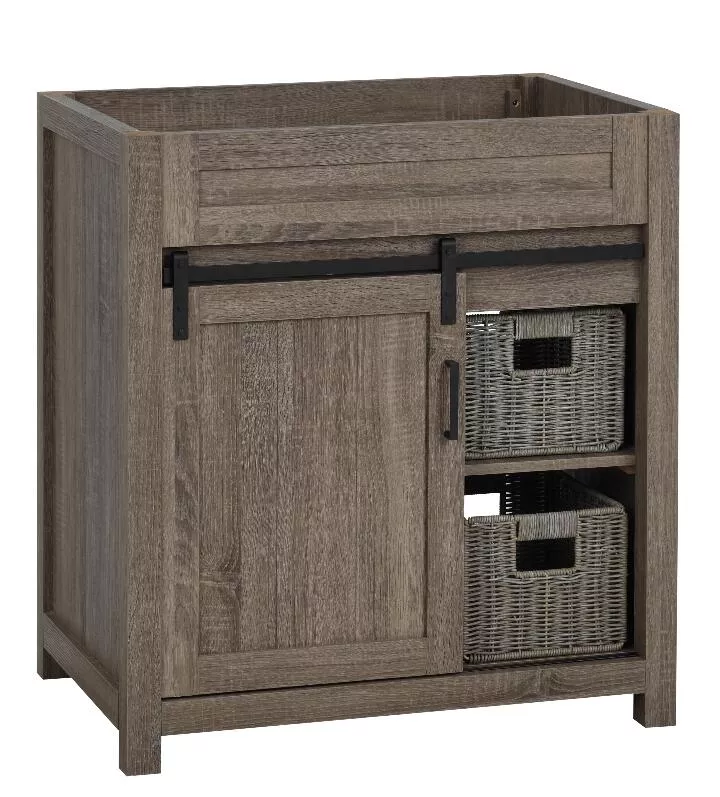 Chesterton 30" Freestanding Bathroom Vanity with White Quartz Top and Vitreous China Undermount Sink