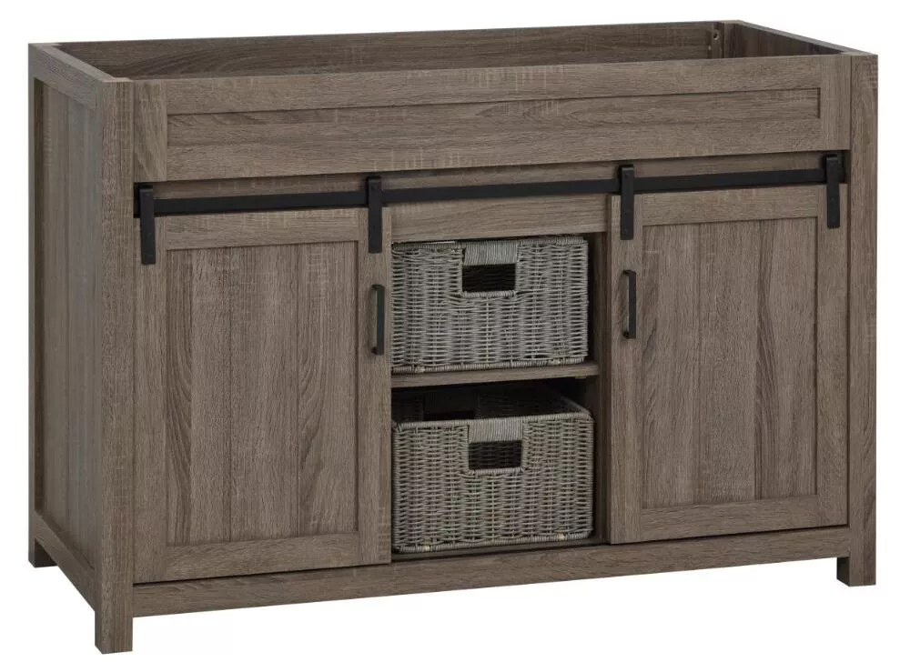 Chesterton 48" Freestanding Bathroom Vanity with White Quartz Top and Vitreous China Undermount Sink