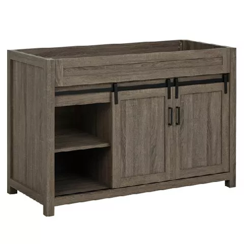 Chesterton 48" Freestanding Bathroom Vanity with White Quartz Top and Vitreous China Undermount Sink