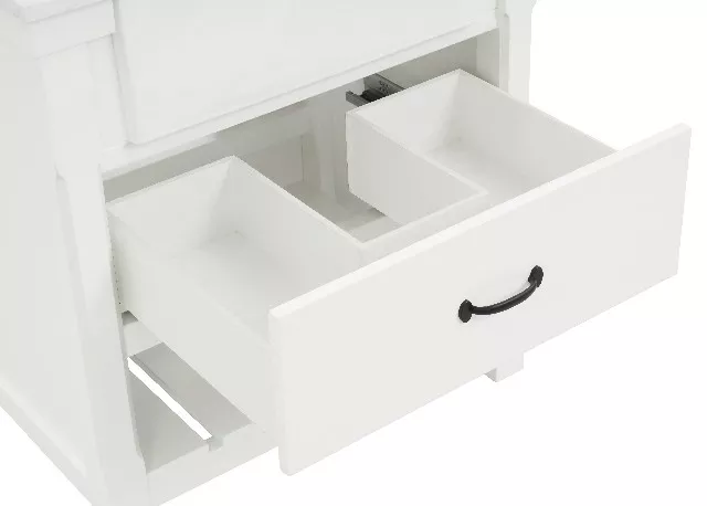 Remington 30" Freestanding Bathroom Vanity with Carrara Engineered Stone Top and Vitreous China Farmhouse Sink