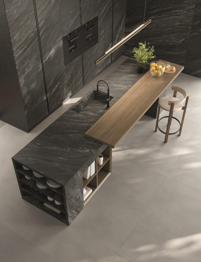 Atlas Plan PorcelainTop™ Black Tempest Italian Porcelain Slab