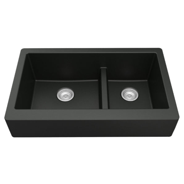 Petrodust 34" Quartz Composite Retrofit Apron / Farmhouse Kitchen Sink