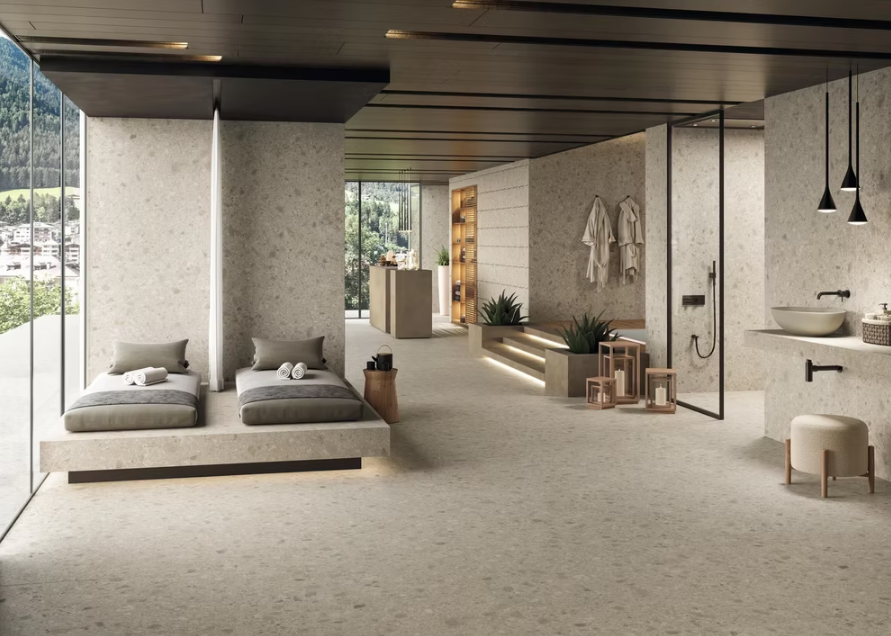 Atlas Concorde HybridSlab™ Boost Mix Ivory Rectified Porcelain Slab