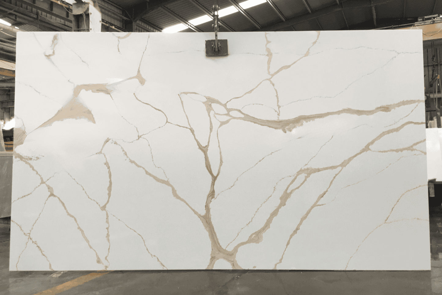 Calacatta Fantasy Gold Quartz Slab
