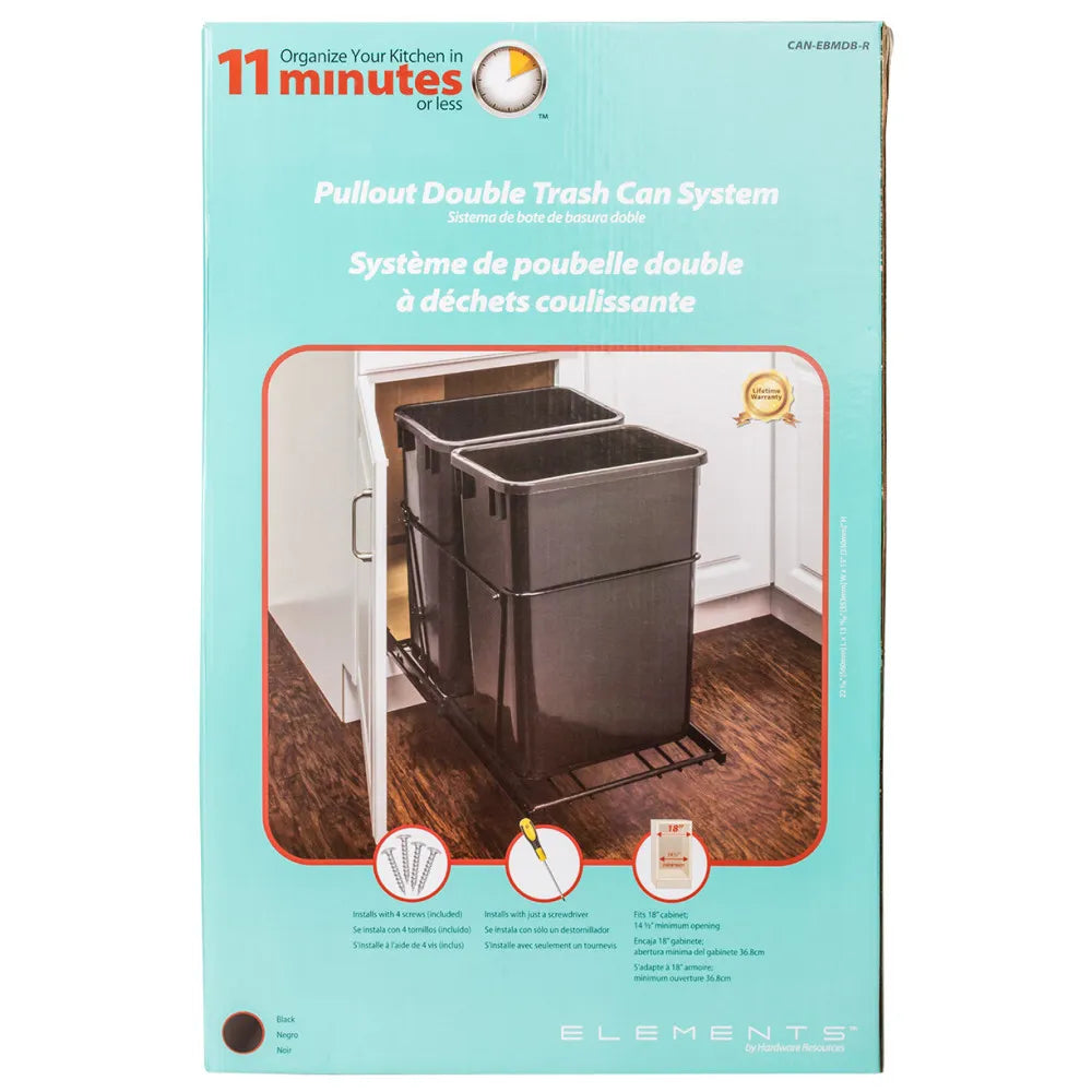 Sloane Wire Bottom-Mount Trashcan Pullout