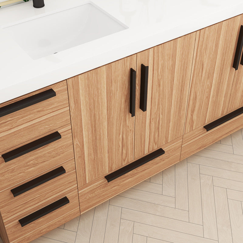 Carla 72" Freestanding Bathroom Vanity with Reinforced Acrylic Integrated Sink Top