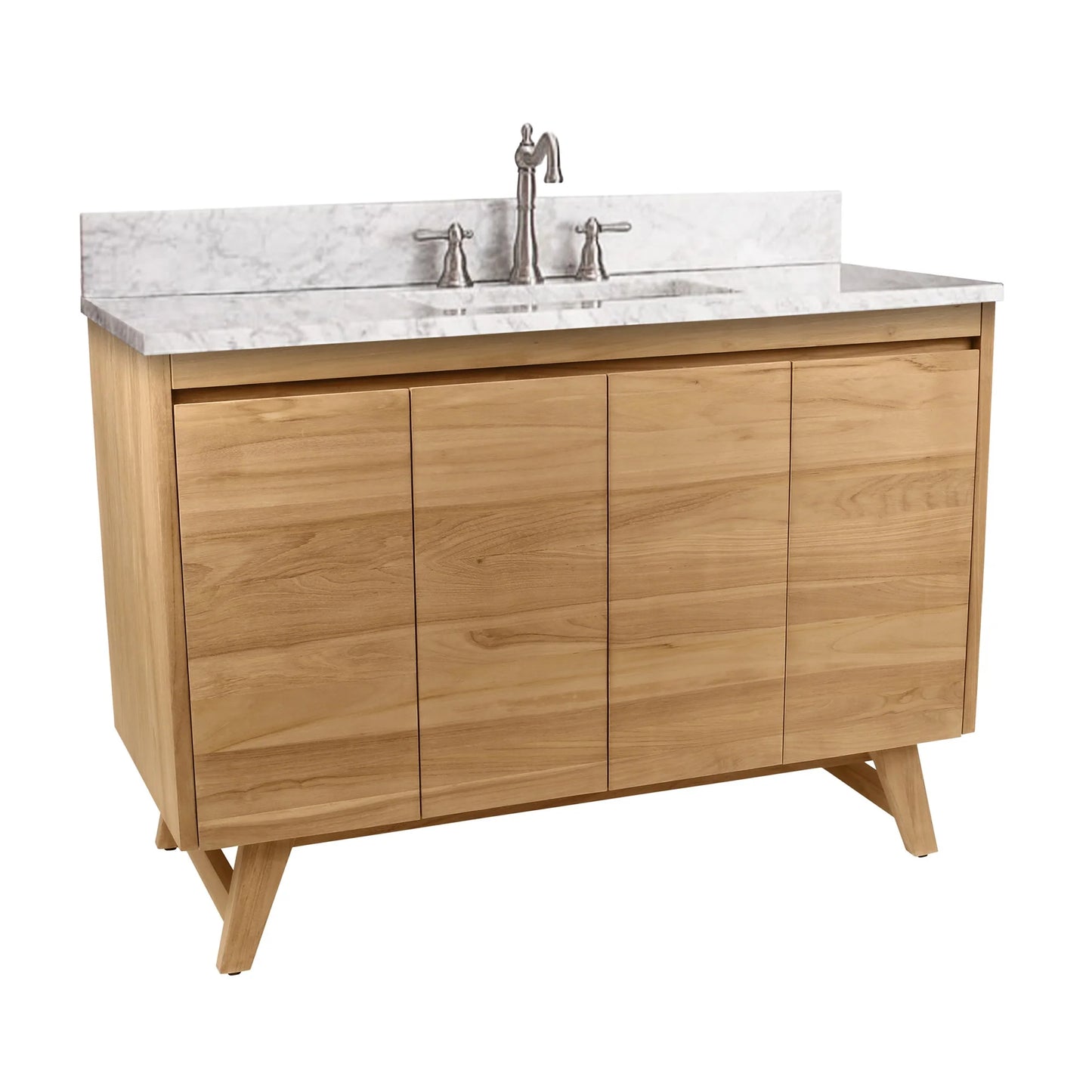 Coventry 48" Freestanding Bathroom Vanity with Stone Top and Vitreous China Undermount Sink