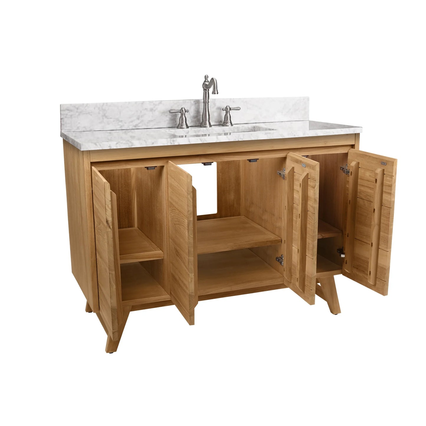 Coventry 48" Freestanding Bathroom Vanity with Stone Top and Vitreous China Undermount Sink