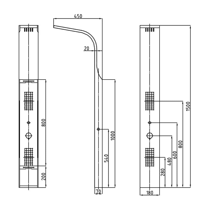 Maja Shower Panel System