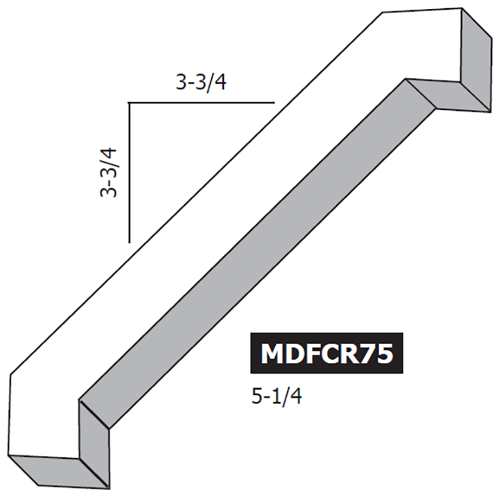 5-1/4" MDF Craftsman Crown