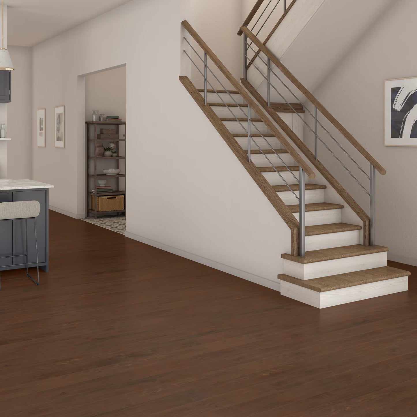 Cyrose Early American LVP Glue Down Flooring