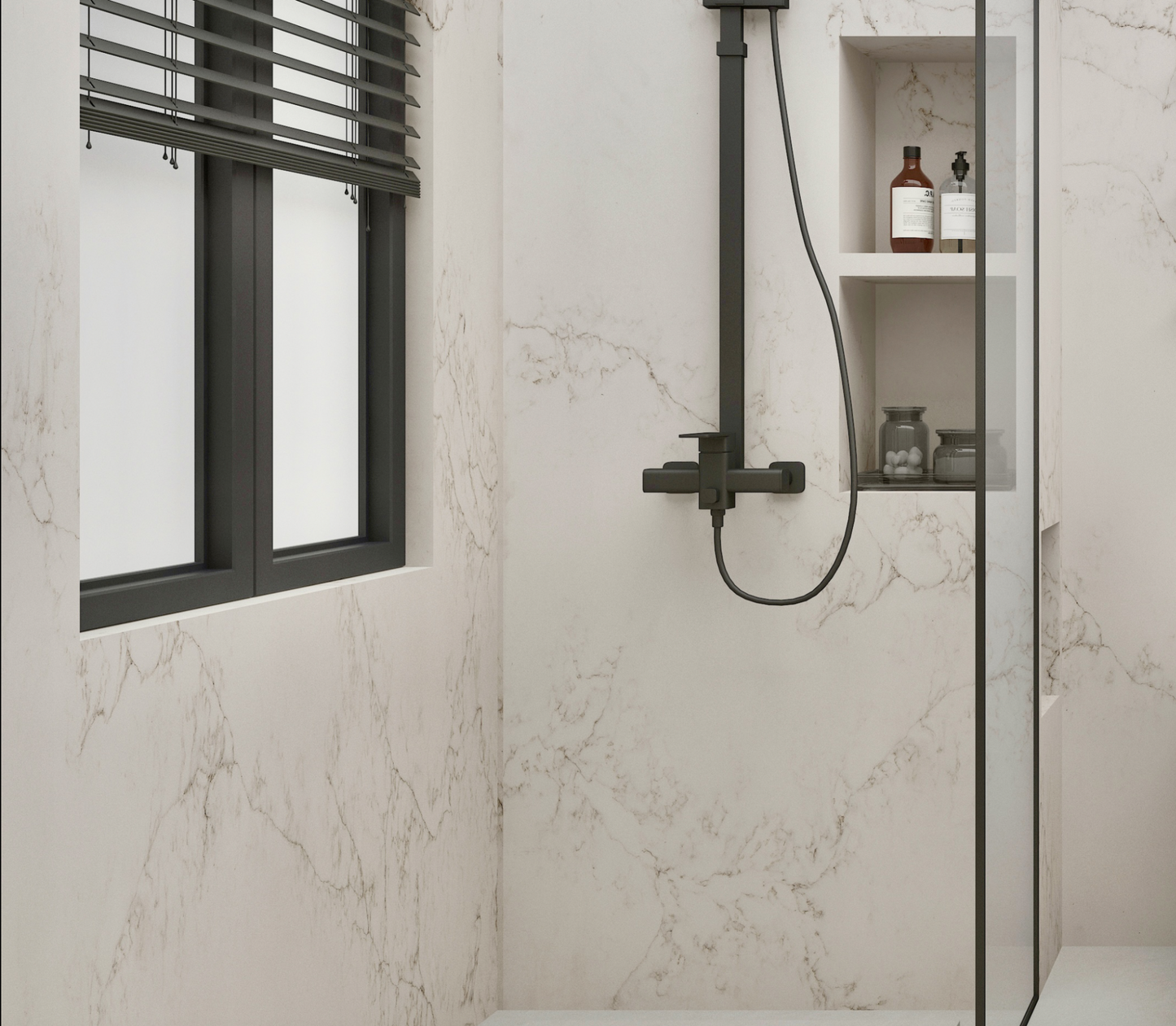 Calacatas Phoenix Quartz Slab