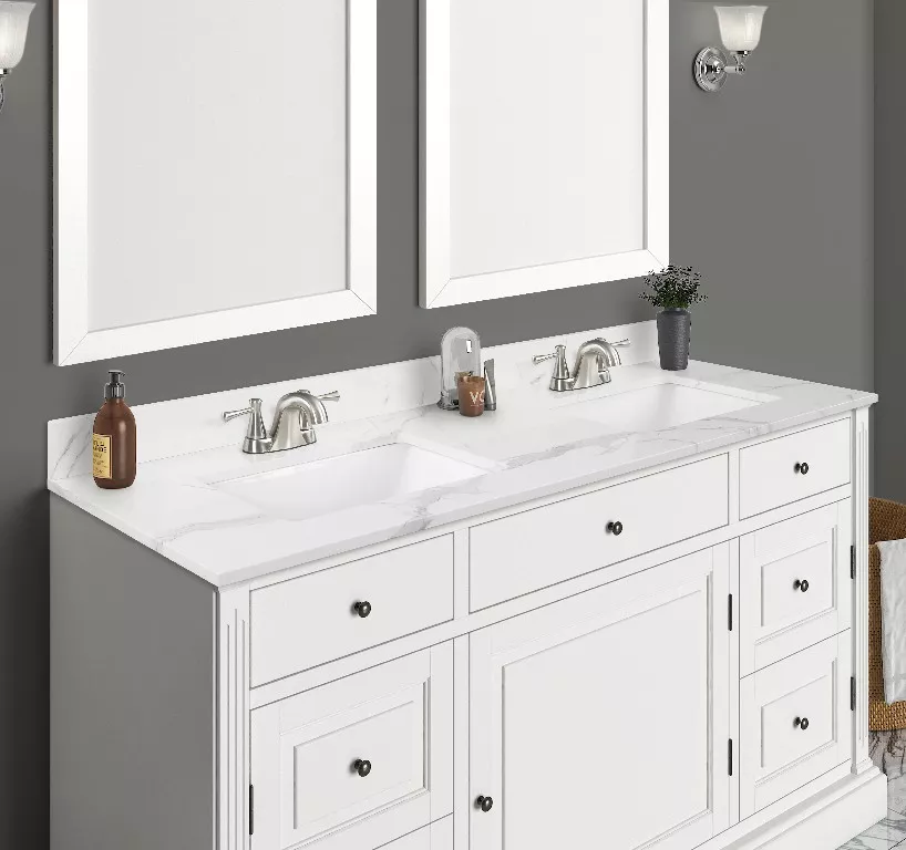 Calacatta Engineered Marble Vanity Top