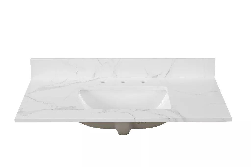 Calacatta Engineered Marble Vanity Top