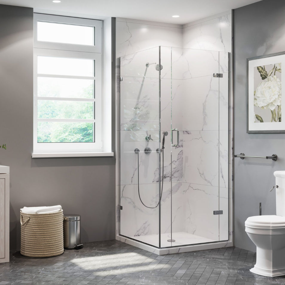 Calacatta Nori Grey SPC Shower Wall Panel