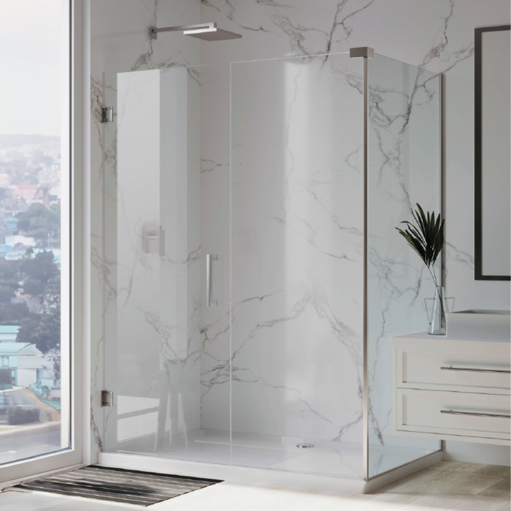 Calacatta Venato Marble Composite Shower Wall Panel