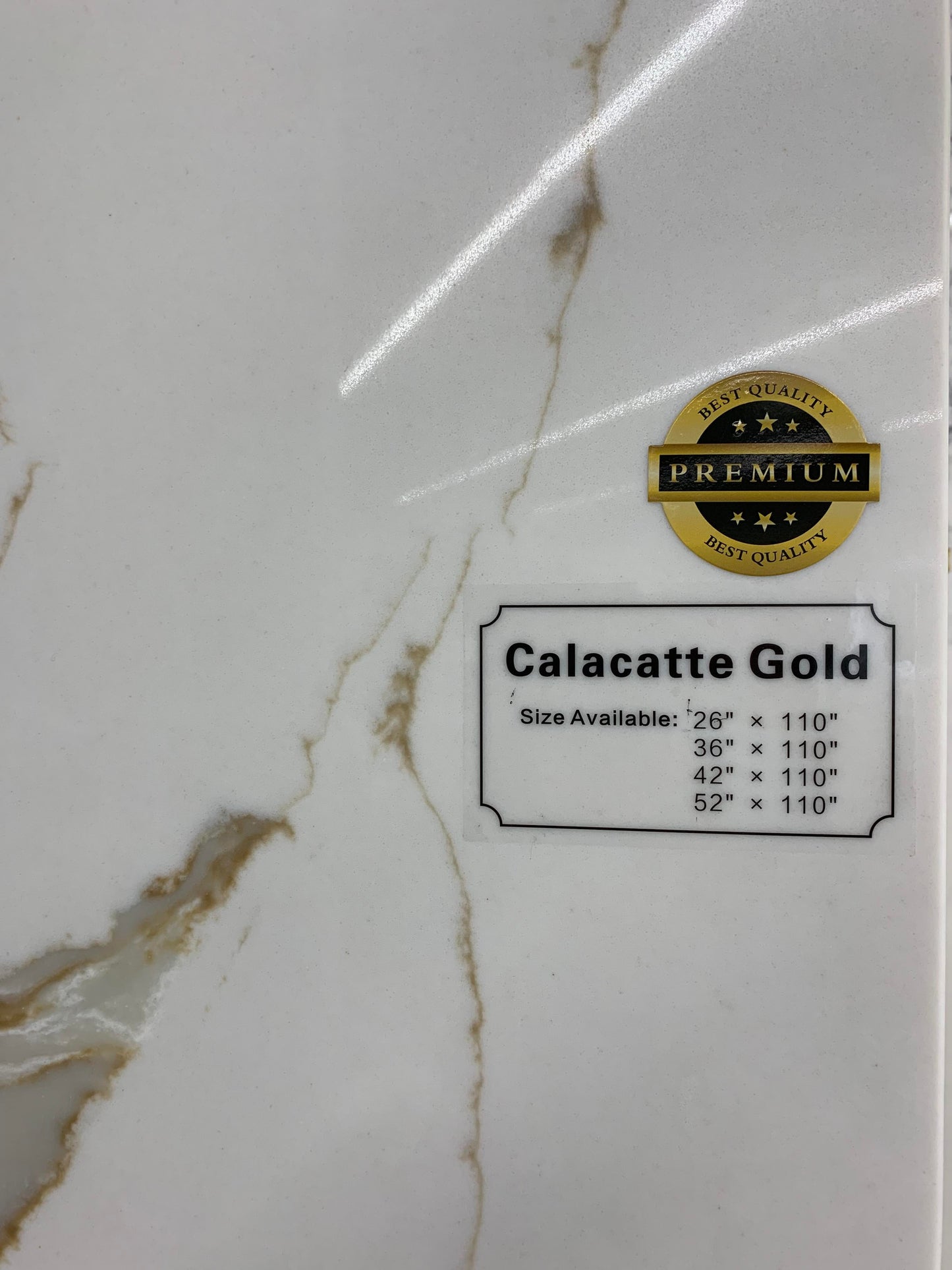 Calacatta Gold Quartz Vanity Top