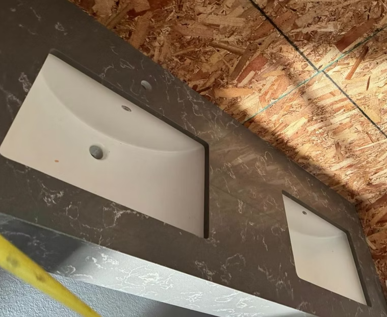 Carrara Grey Quartz Slab