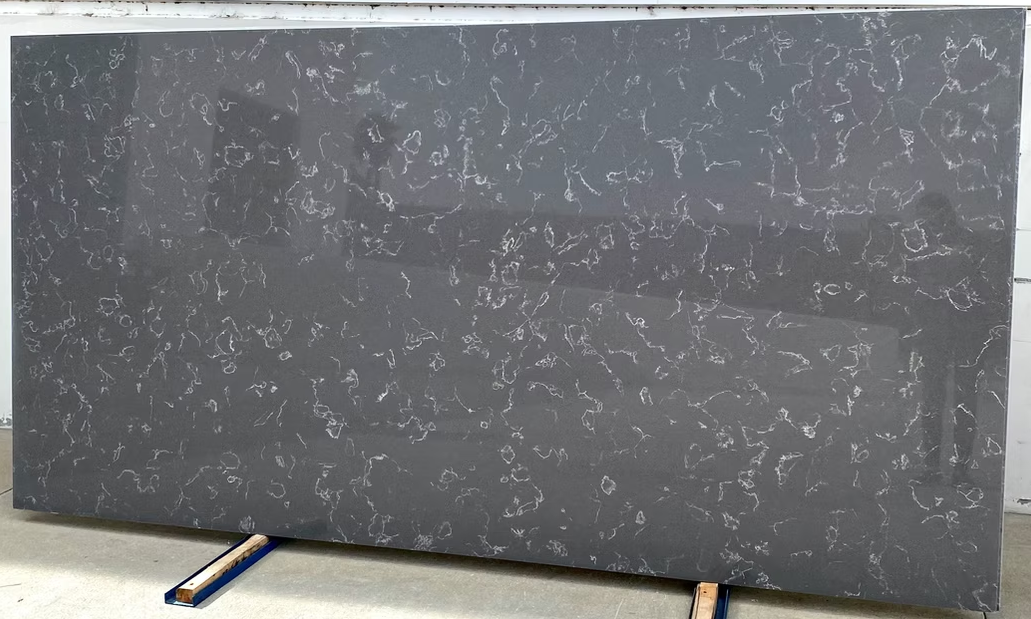 Carrara Grey Quartz Slab
