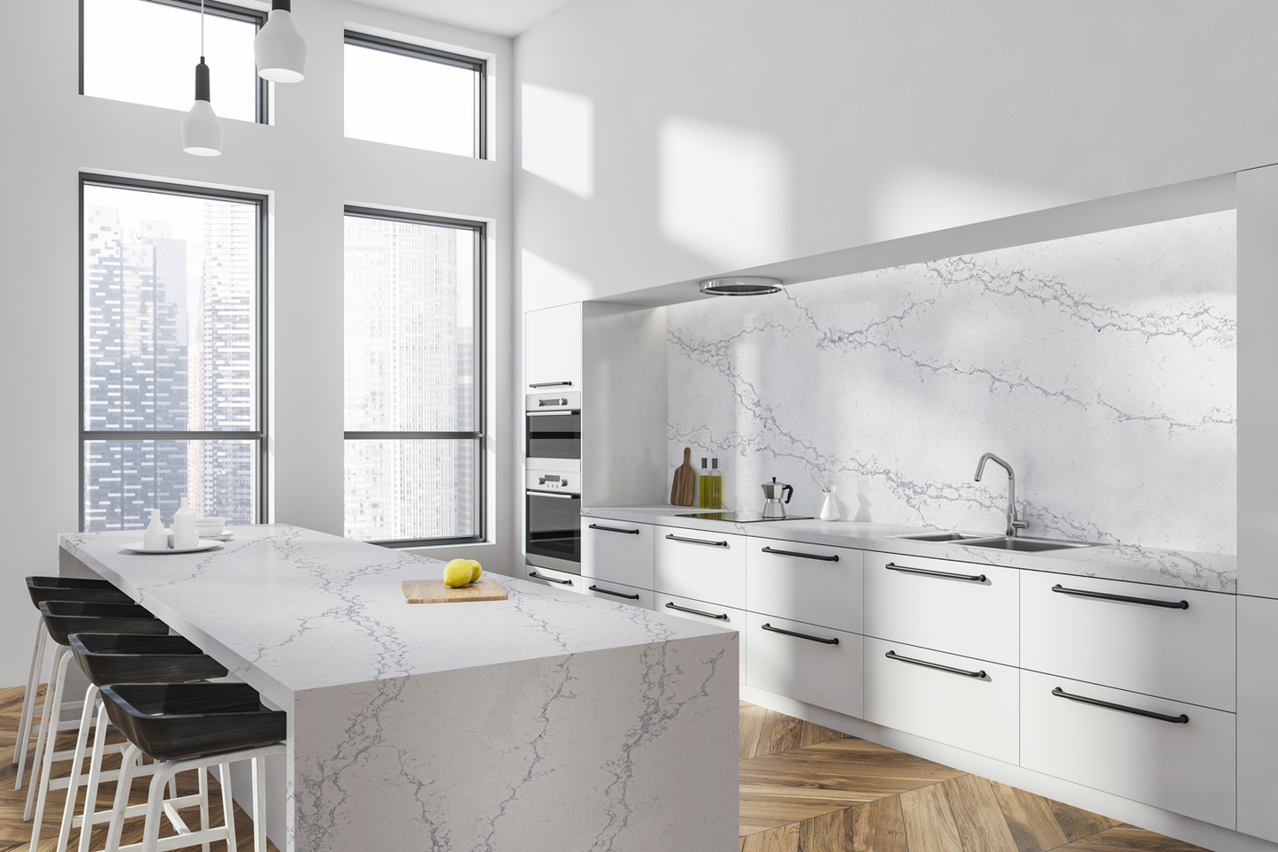 Carrara Sky PRIMO BELLA® Quartz Slab