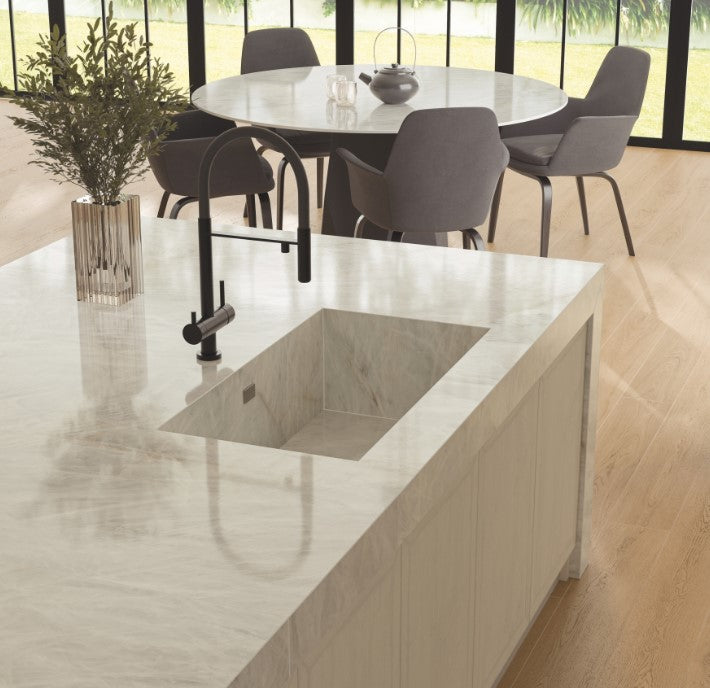 Atlas Plan PorcelainTop™ Crystal White Italian Porcelain Slab