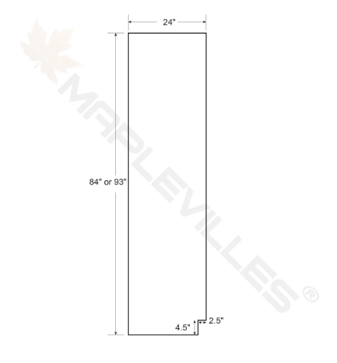 RTA 30"W x 93"H Kitchen Pantry Cabinet with Four Doors and Four Shelves in Snow White Inset Shaker