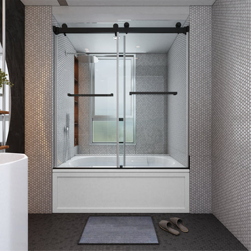 Sybil Frameless Double Sliding Shower Door