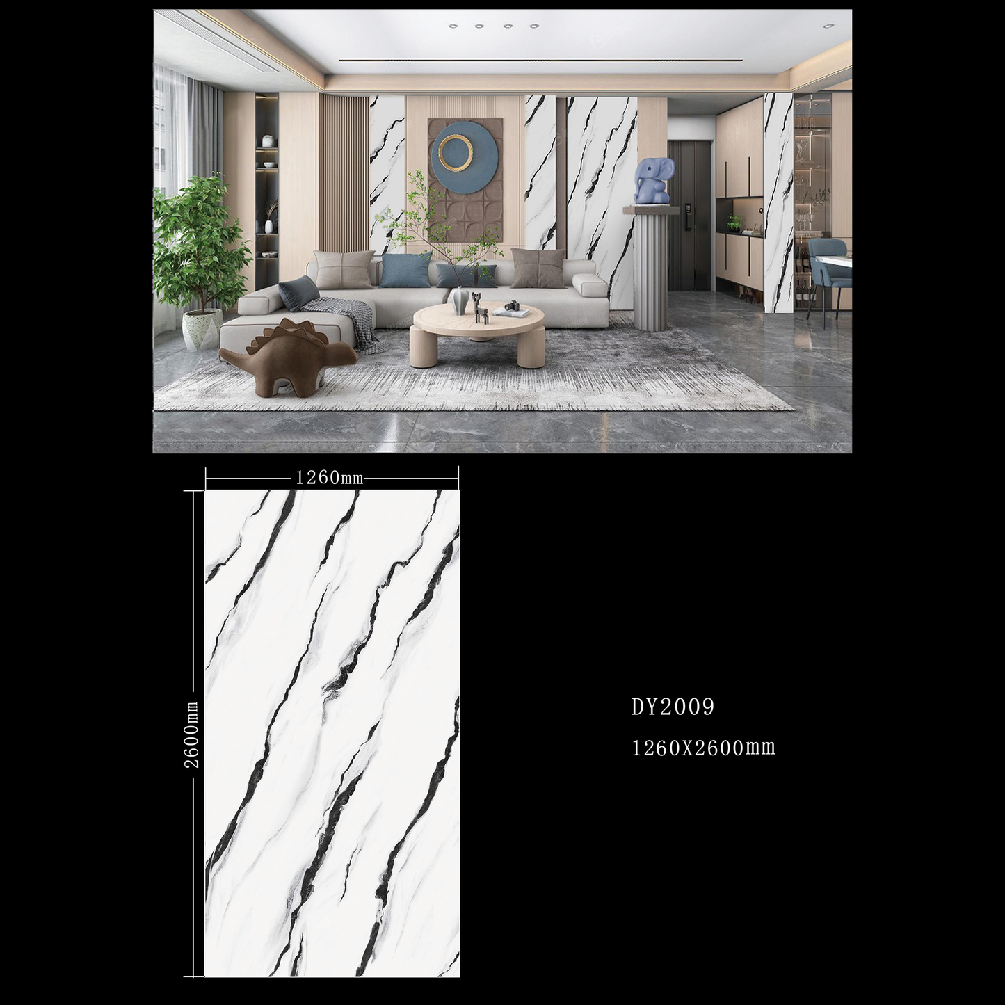 Zebra Ink PVC Shower / Interior Decorative Wall Panel