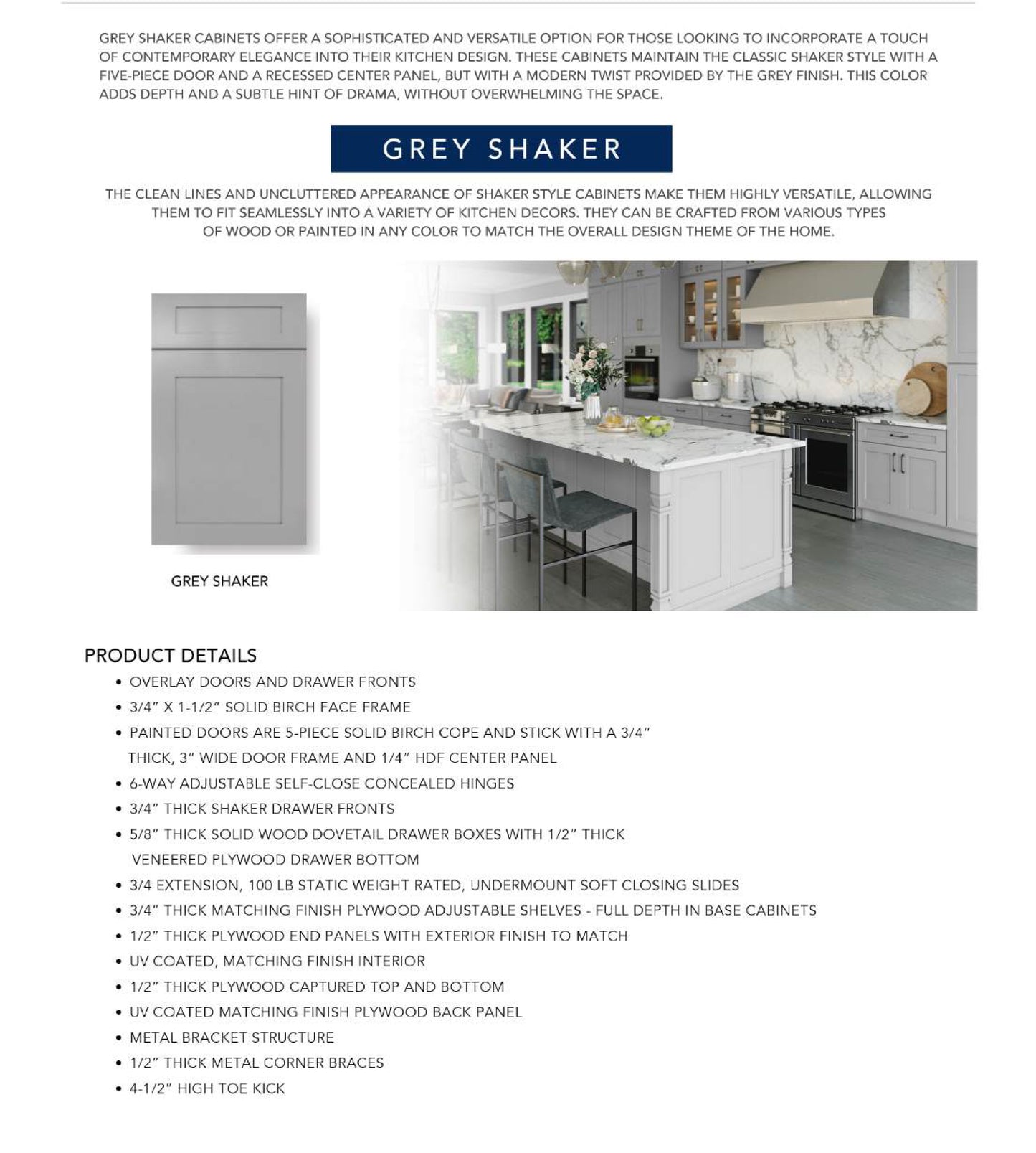 Light Grey Shaker