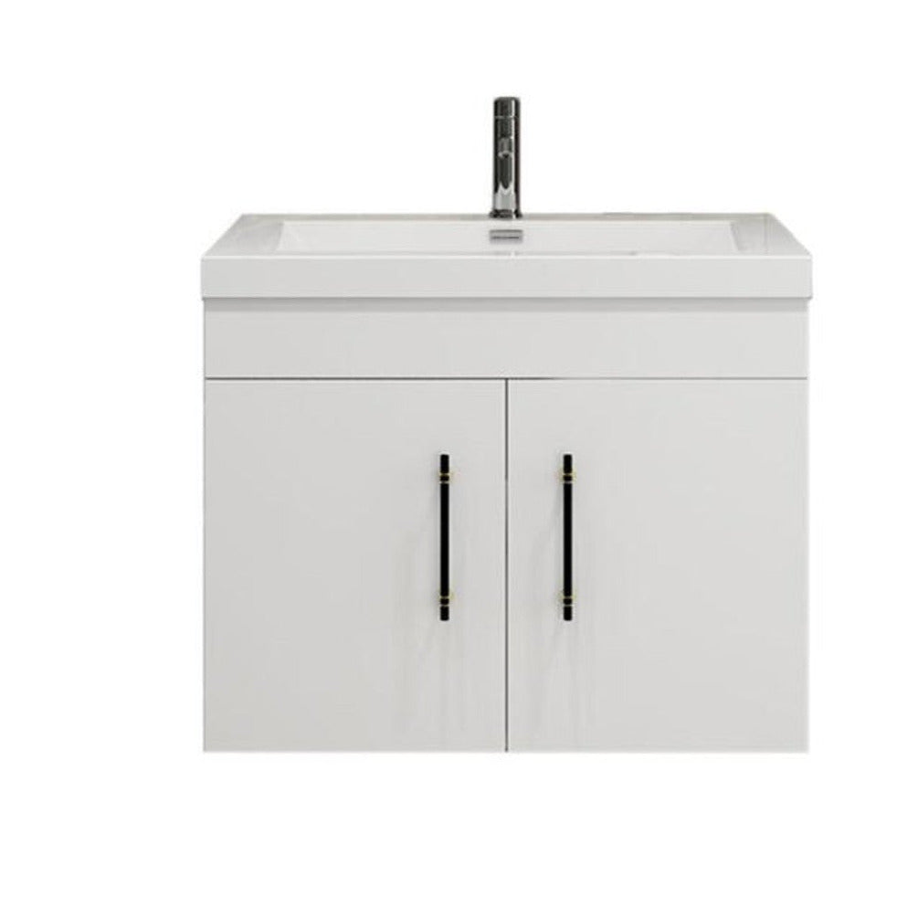 Elsa 30" Wall Mounted Bathroom Vanity with Reinforced Acrylic Integrated Sink Top