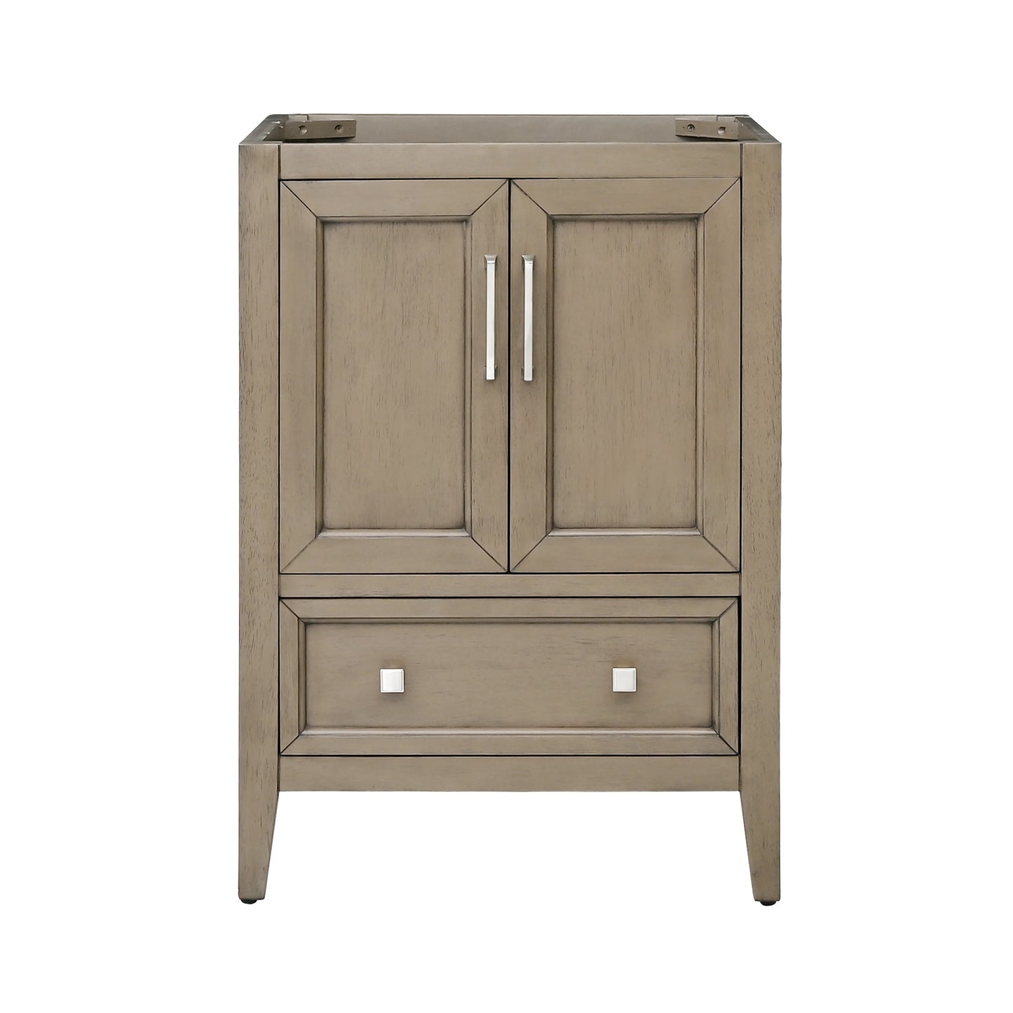 Everette 24" Freestanding Bathroom Vanity with Carrara White Natural Marble Top and Vitreous China Undermount Sink