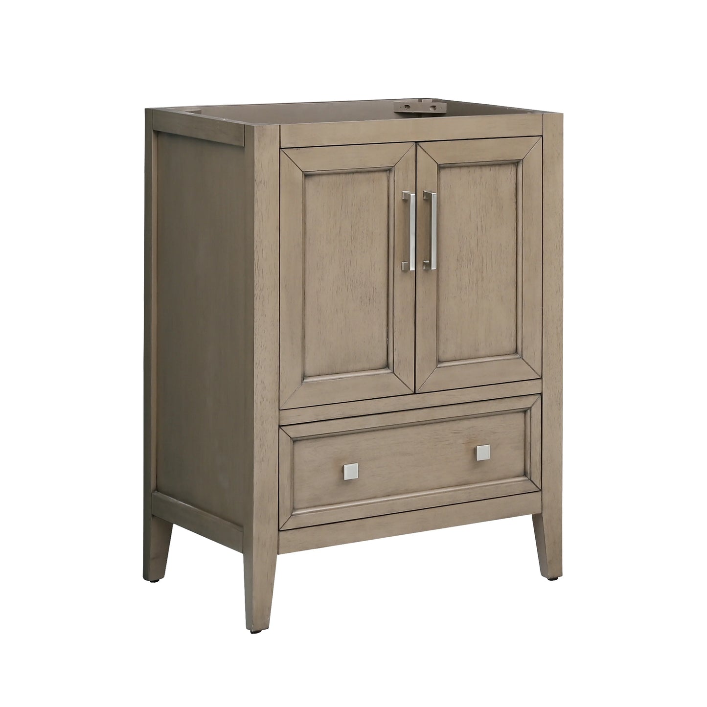 Everette 24" Freestanding Bathroom Vanity with Carrara White Natural Marble Top and Vitreous China Undermount Sink