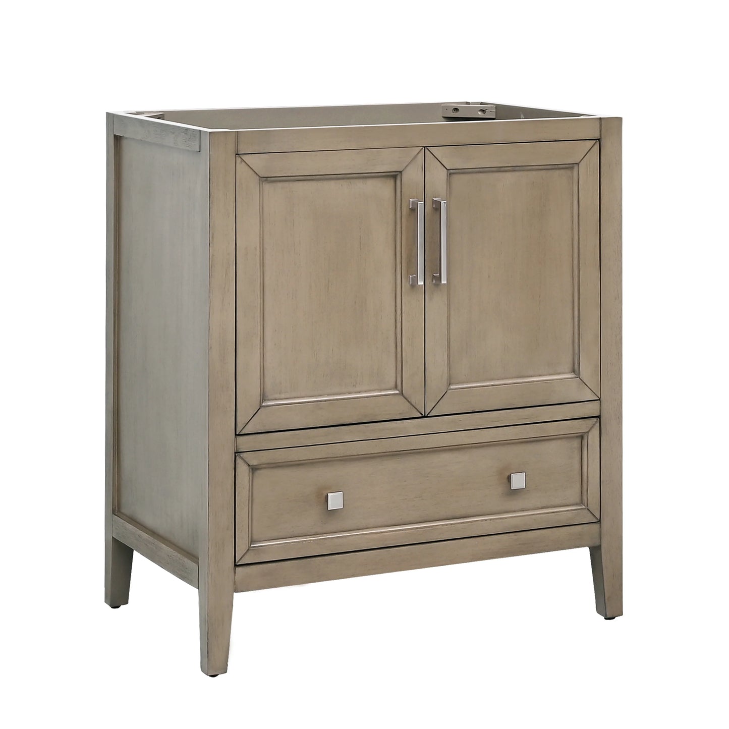 Everette 30" Freestanding Bathroom Vanity with Carrara White Natural Marble Top and Vitreous China Undermount Sink