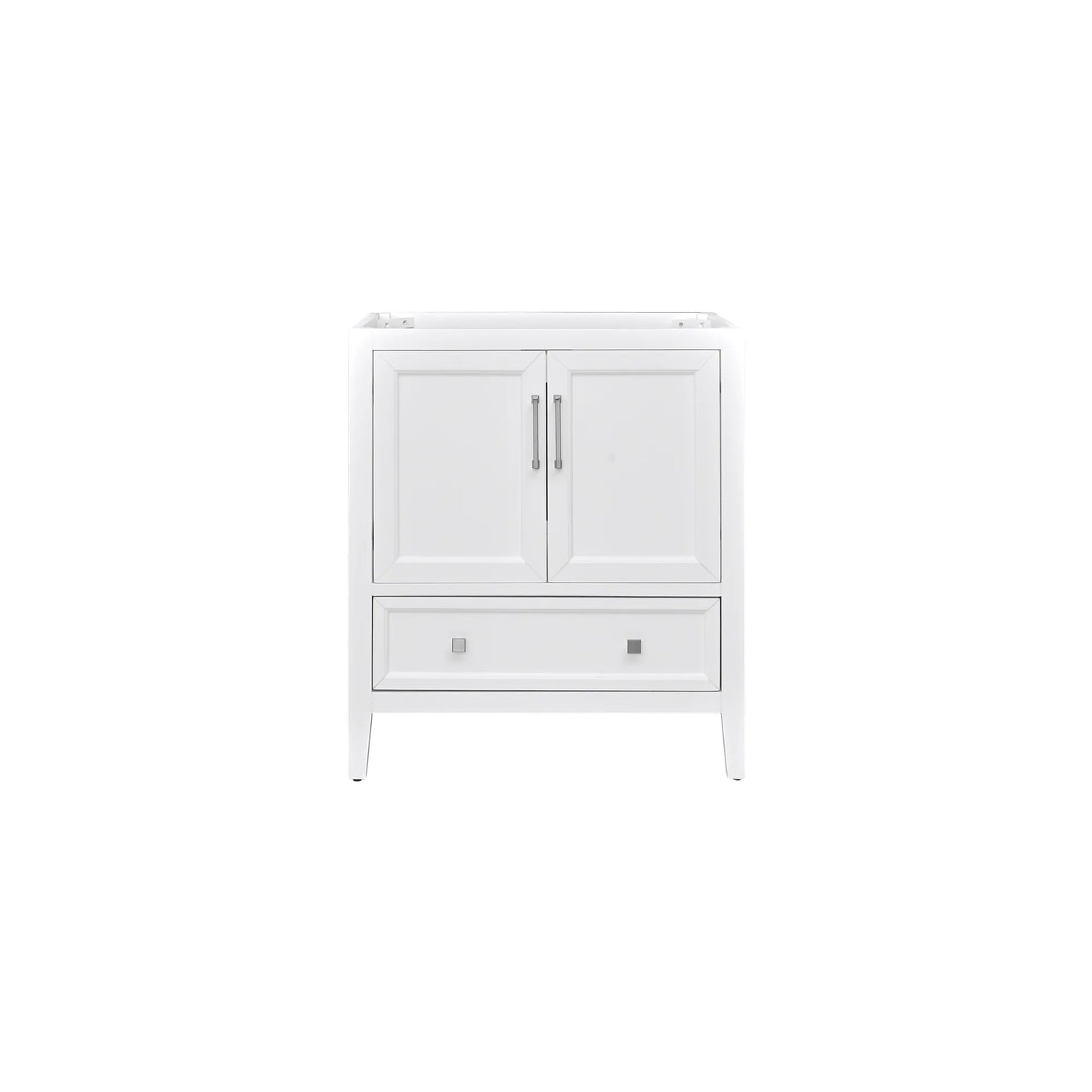 Everette 30" Freestanding Bathroom Vanity with Carrara White Natural Marble Top and Vitreous China Undermount Sink