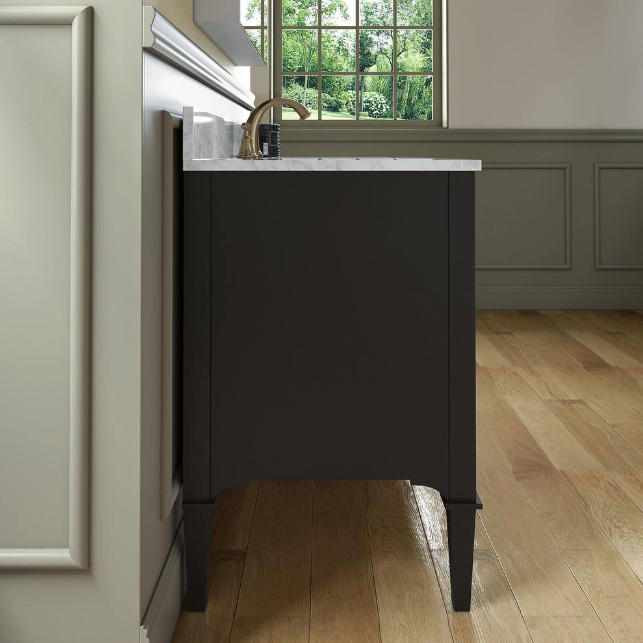 Roma 48" Freestanding Bathroom Vanity with Stone Top and Porcelain Undermount Sink