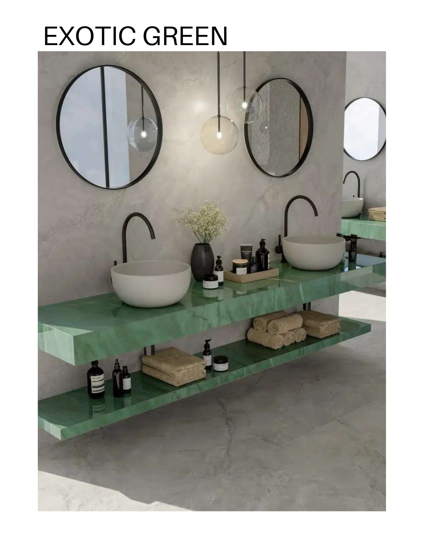 Atlas Plan PorcelainTop™ Exotic Green Porcelain Slab