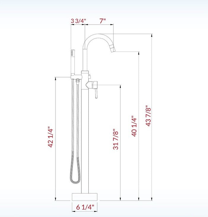 Azalea Freestanding Tub Faucet